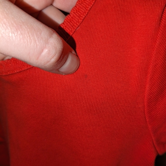 Hanna Andersson bright basics t shirts red and white Short Sleeve Long Sleeve - Picture 2 of 3